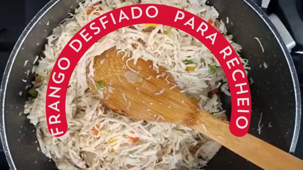 Delicioso e suculento recheio de frango