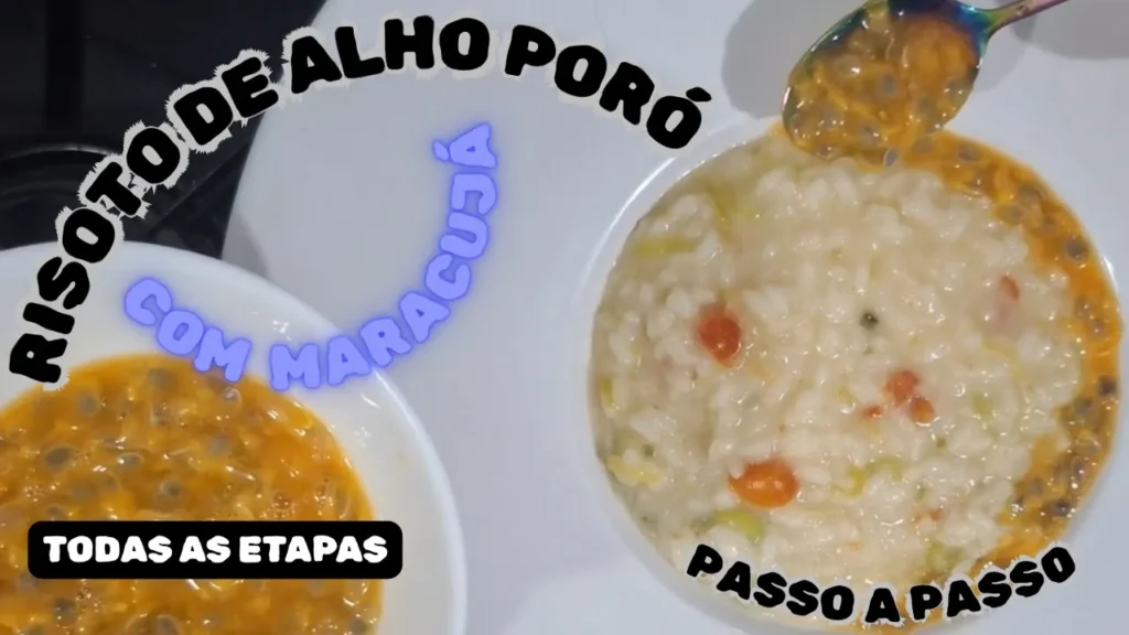 Você já pensou em misturar o sabor suave e elegante do alho-poró com a acidez vibrante do maracujá?
